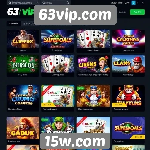 Exploração das opções de jogos disponíveis no 63vip.com